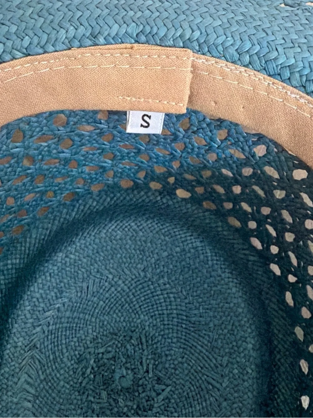 Teal Wide-Brim Woven Sun Hat - Women Accessories